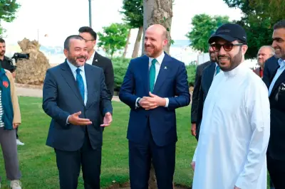 تركي آل الشيخ يلتقي نجل أردوغان خلال زيارته لتركيا