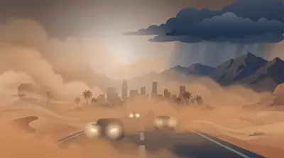 تحذير من رياح مثيرة للغبار وشبه انعدام الرؤية في 8 مناطق سعودية