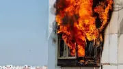 الرجل العنكبوت الجزائري يتسلق 10 طوابق وينقذ طفلين من حريق في وهران