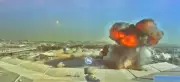 الطيران المدني الكويتي يكشف مشاهد هجوم مسيّرات إيرانية على مطار الكويت