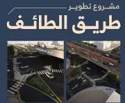 انطلاق أعمال تطوير طريق الطائف بجسرين جديدين الاثنين