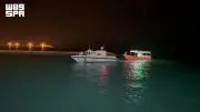 حرس الحدود ينقذ مواطنين تعطلت واسطتهما البحرية في ينبع