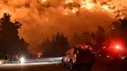 إخلاء مناطق سكنية في جزيرة يوبيا اليونانية بسبب حريق غابات كبير