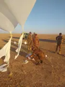 إحباط تهريب 197 ألف حبة كبتاغون بواسطة بالون هوائي على الحدود العراقية