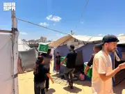 مركز الملك سلمان يوزع 103 سلال غذائية في خان يونس بغزة