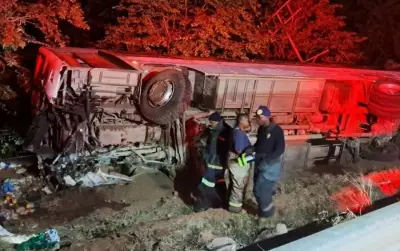 مصرع 16 شخصًا في حادث انقلاب حافلة بجنوب أفريقيا