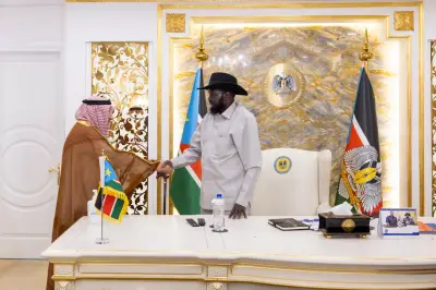 رئيس جنوب السودان يستقبل نائب وزير الخارجية السعودي في جوبا