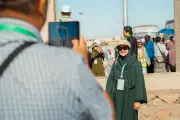 ضيوف برنامج خادم الحرمين يزورون مقبرة شهداء أحد ومسجد قباء