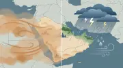 الأرصاد: أتربة مثيرة وشبه انعدام للرؤية اليوم وأمطار رعدية على 4 مناطق